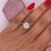 2CT ROUND CUT WHITE GOLD DIAMOND RING